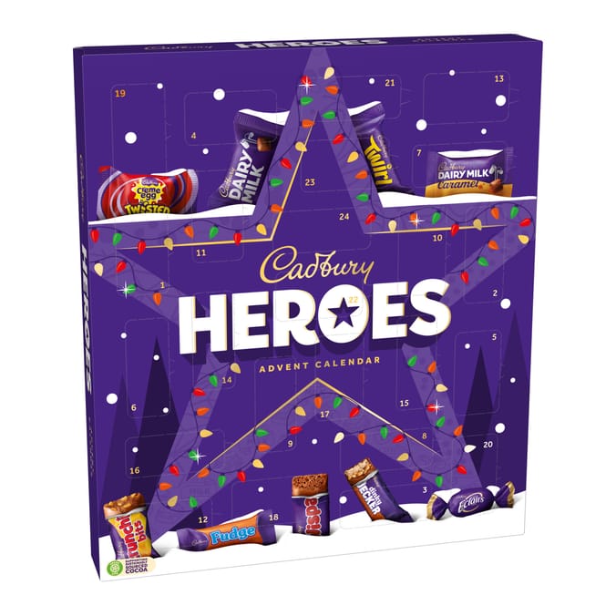 Cadbury Heroes Chocolate Christmas Advent Calendar 230g