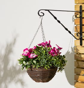 Jardin Artificial Pansy Hanging Basket - Pink