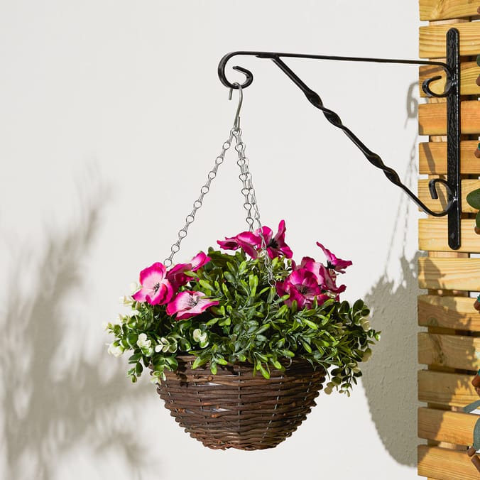 Jardin Artificial Hanging Pansy Basket