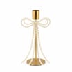 Winter's Tale Bow Christmas Candle Holder