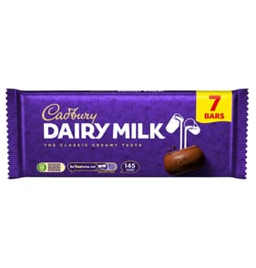 Cadbury Dairy Milk Chocolate Bar 7 Pack Multipack 190.4g