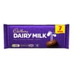 Cadbury Dairy Milk Chocolate Bar 7 Pack Multipack 190.4g