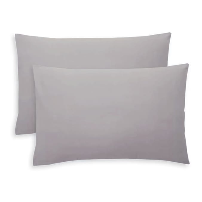 Home Collections Pillowcase 2 Pack - Silver