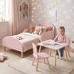 Liberty House Toys Toddler Bed and Table and Two Chairs Set - Pink