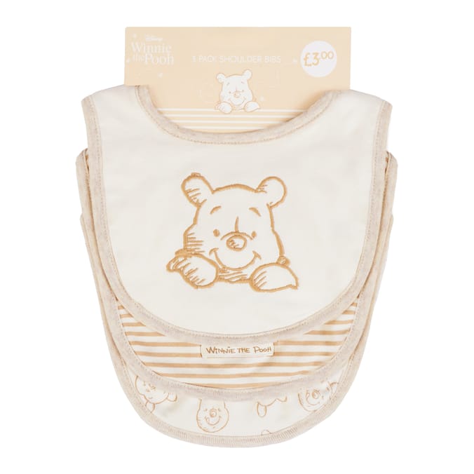 Disney Winnie The Pooh Shoulder Bibs 3 Pack