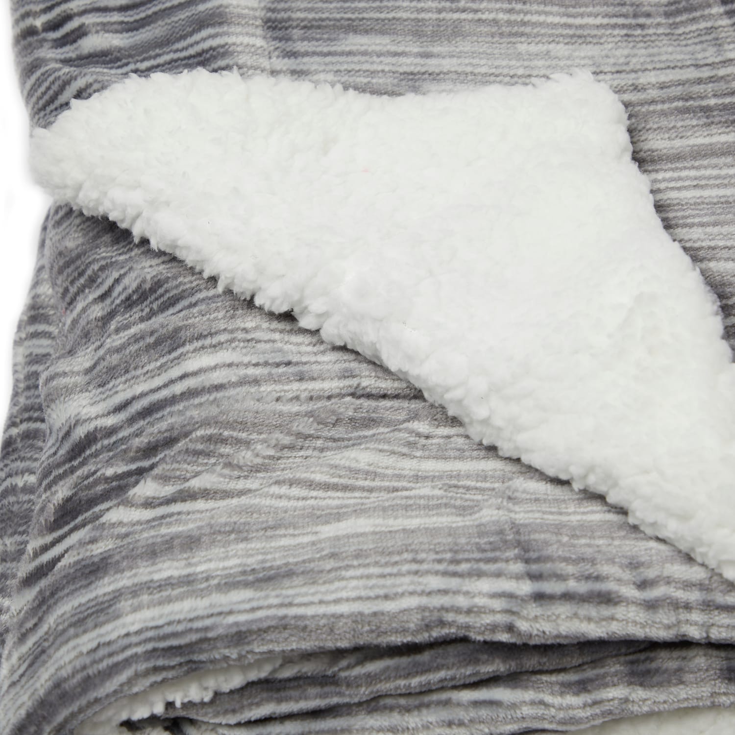 Home Collections Flannel Sherpa Throw Home Bargains