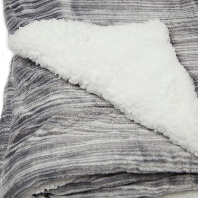 Home Collections Flannel Sherpa Throw