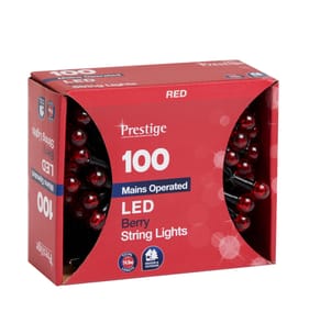 Prestige 100 LED Berry String Lights - Red