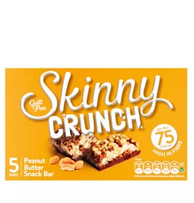 Skinny Crunch Peanut Butter 5 Bars Snack x10
