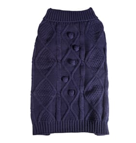 My Pets Cable Knit Jumper Navy
