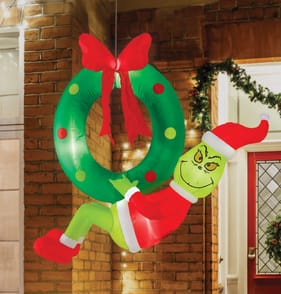 Hanging Self Inflating Grinch