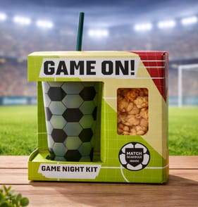 Game Night Kit With Tumbler, Popcorn & 2026 World Cup Schedule