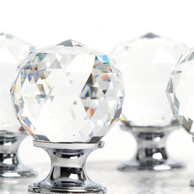 Glass Drawer Knobs 4 Pack