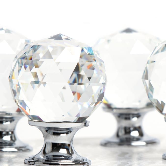 Home Collections Glass Drawer Knobs 4 Pack