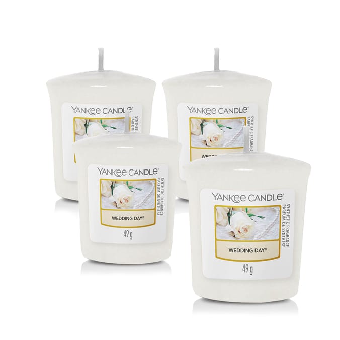Yankee Candle Votive Candle Wedding Day x4