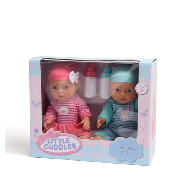 Little Cuddles Baby Twin Dolls Home Bargains