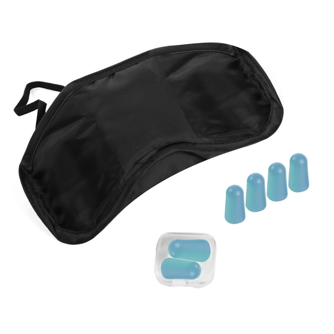 TravelShop Eye Mask & Ear Plugs - Blue 