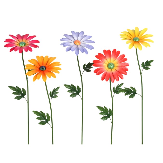 Jardin Decorative Metal Daisy Stake