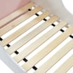 Liberty House Toys Two Tone Toddler Bed and 9 Bin Storage Unit Set - White & Pink