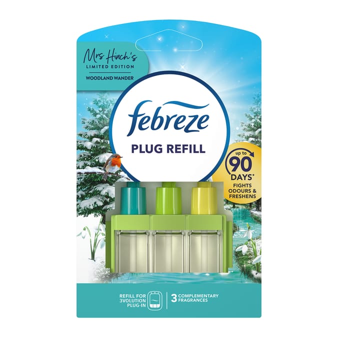 Febreze 3Vol Air Freshener Refill Mrs Hinch Woodland Wander 20ml