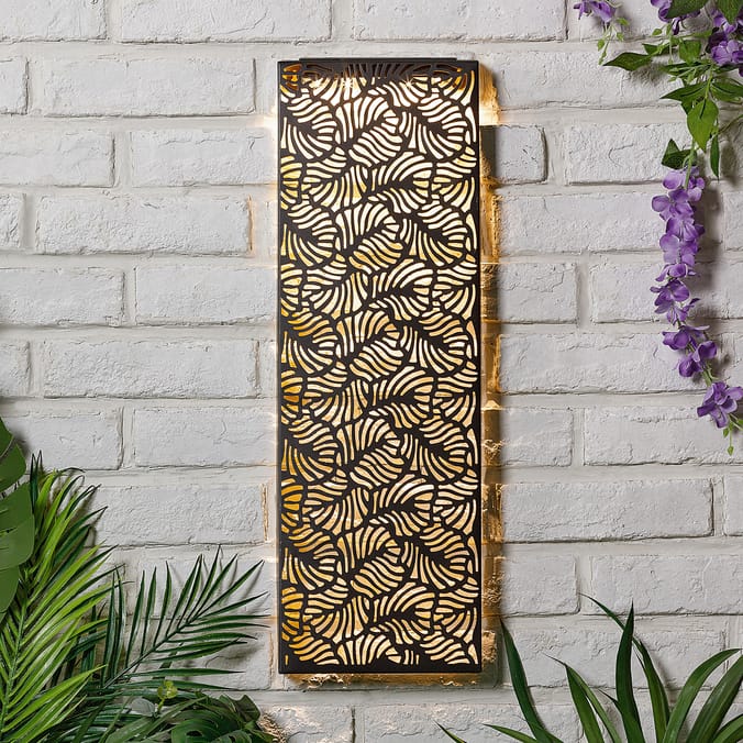 Firefly Metal Wall Art Solar Light