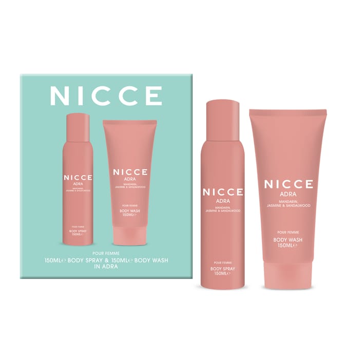 Nicce Icon Body Spray & Body Wash Gift Set - Jasmine & Sandalwood  