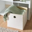 Home Collections Boucle Storage Cubes 2 Pack - Cream