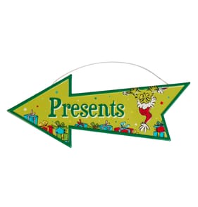 Presents Grinch Sign 