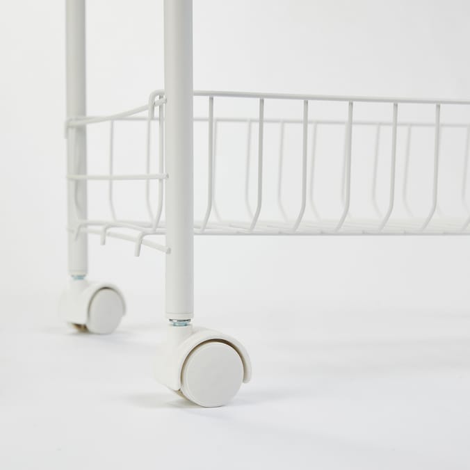 Four Tier Multi Storage Trolley - White