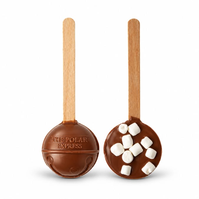 The Polar Express Milk Chocolate Bell/Train Stirrer 30g