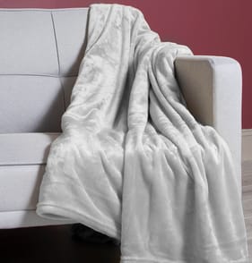 Home Collections Extra Large Super Soft Throw - Light Grey