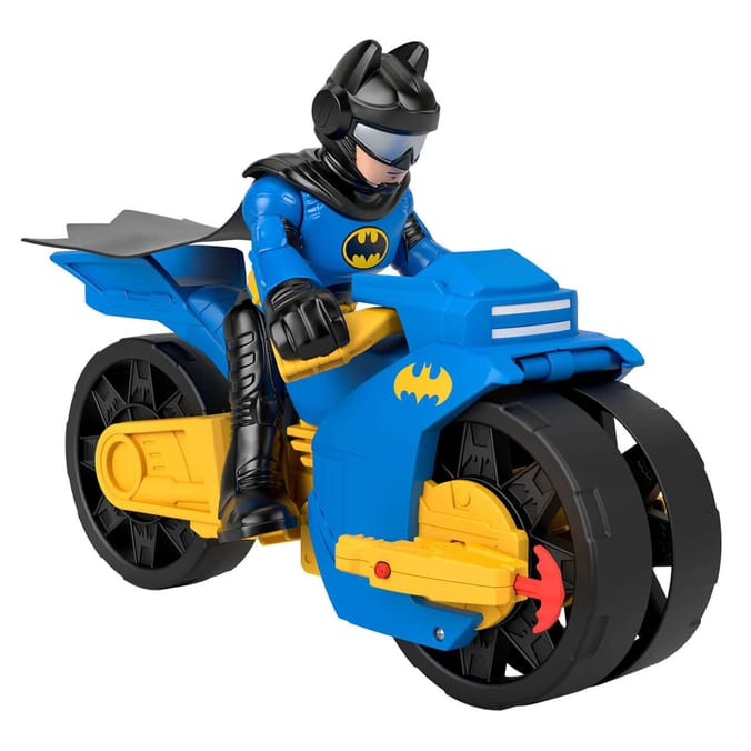 Imaginext DC Super Friends Batcyle XL & Batman HNM32