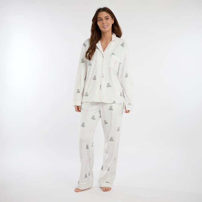 Tatty Teddy Velour Stripe Pyjamas
