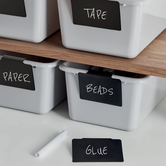Utility 8 Storage Label Clips With Marker