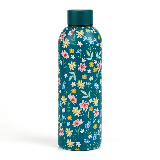 Stainless Steel Water Bottle 700ml - Floral Green 