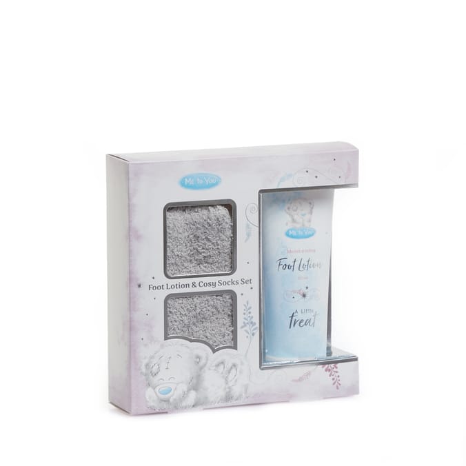 Me To You Foot Lotion & Cosy Socks Set Home Bargains