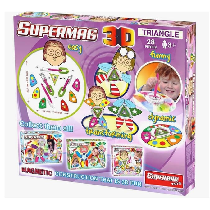 Supermag 3D Triangle Magnetc Build Kit