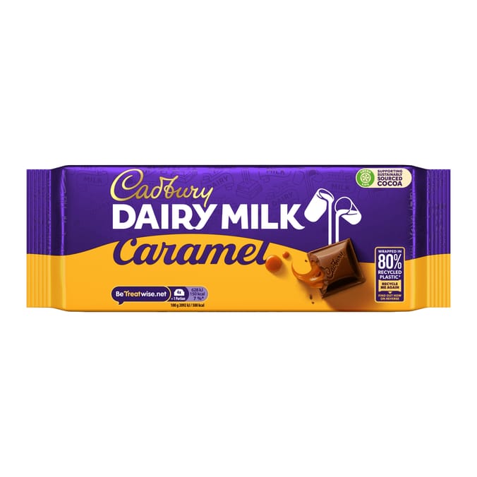 Cadbury Dairy Milk Caramel Chocolate Bar 180g