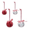 Winter Charm Hanging Bell Decoration 14 Pack - Red