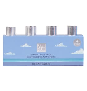 Wickford & Co Scented Refresher Oils 4 Pack - Ocean Breeze 