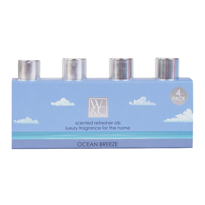 Wickford & Co Scented Refresher Oils 4 Pack - Ocean Breeze 