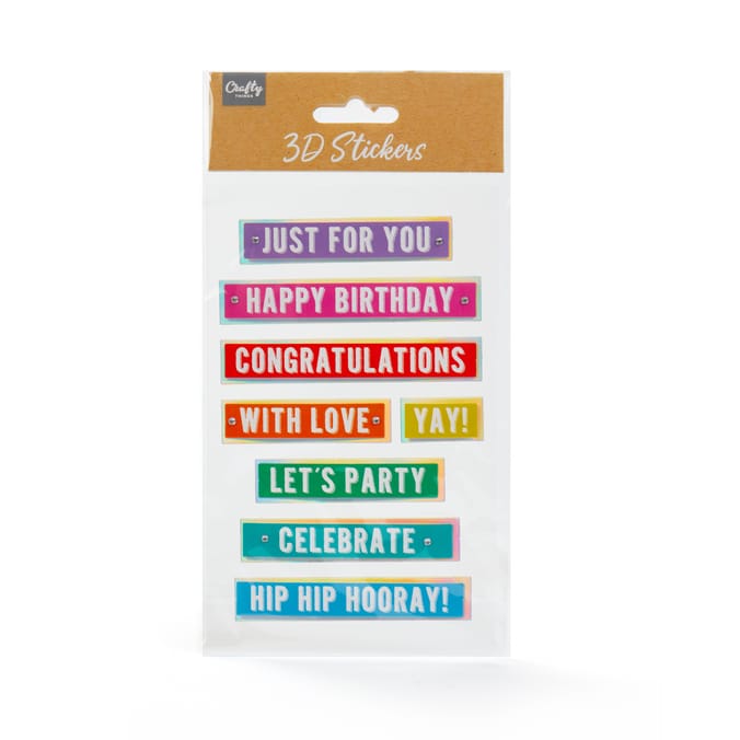 Craft Things 3D Stickers - Slogans