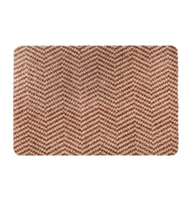 Design Studio Luxury Indoor Washable Doormat - Brown ZigZag