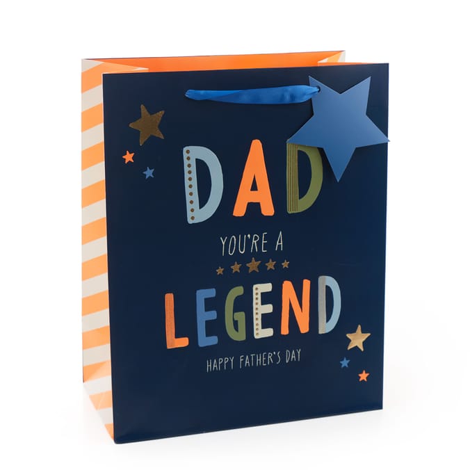 Dad You're a Legend Happy Fathers Day Gift Bag