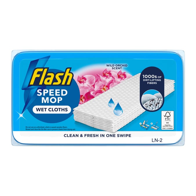 Flash Speedmop Floor Cleaner Refills 24s - Wild Orchid