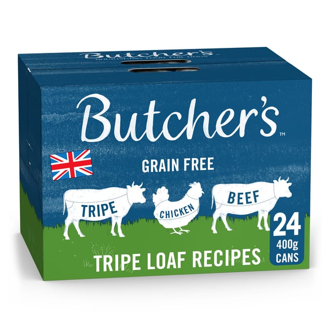 Butcher's Tripe Loaf Recipes Wet Dog Food Tins 400g x24