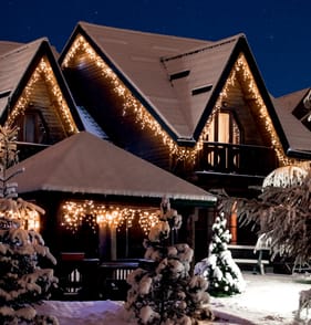 Prestige Mains Operated 1000 LED Gutter Icicle Lights - Warm White