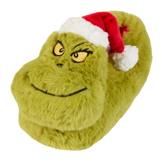 Grinch slippers mens store