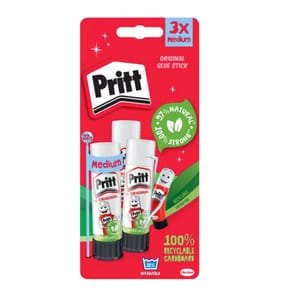 Pritt Glue Stick Stationary 22g Pad of 3