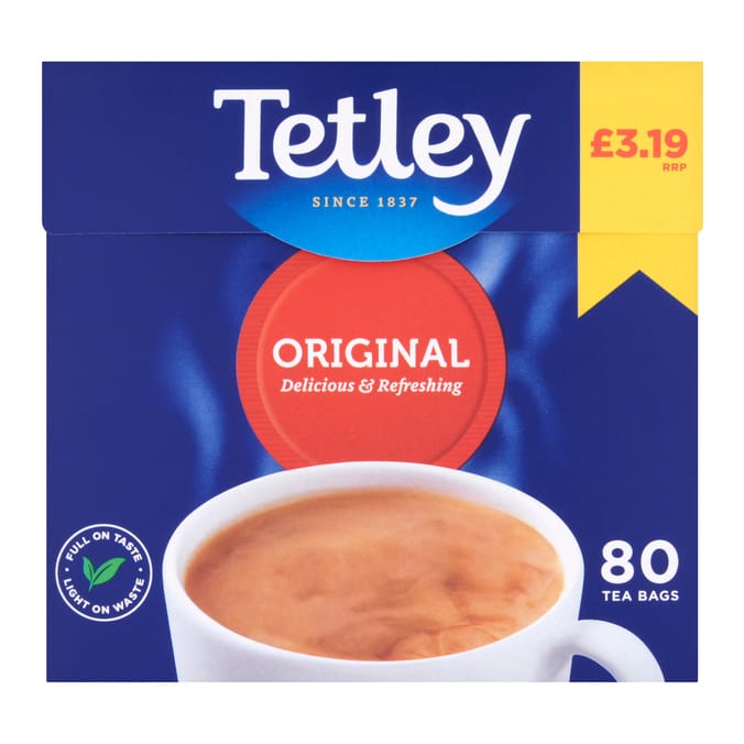 Tetley Original Tea Bags 250g 80s